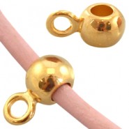 DQ metall Anhängerhalter / Ring mit Öse Ø 2.2mm Gold